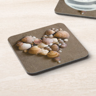 Porta-copo Coração dos namorados feito com escudos