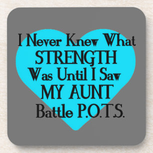 Porta-copo Coração/Eu Nunca Sabia... Tia...P.O.T.S.