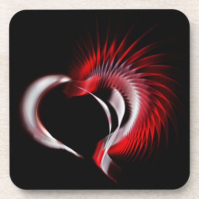 Porta-copo Coração Metálico (Frente)