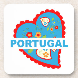 Porta-copo Coração português alegre