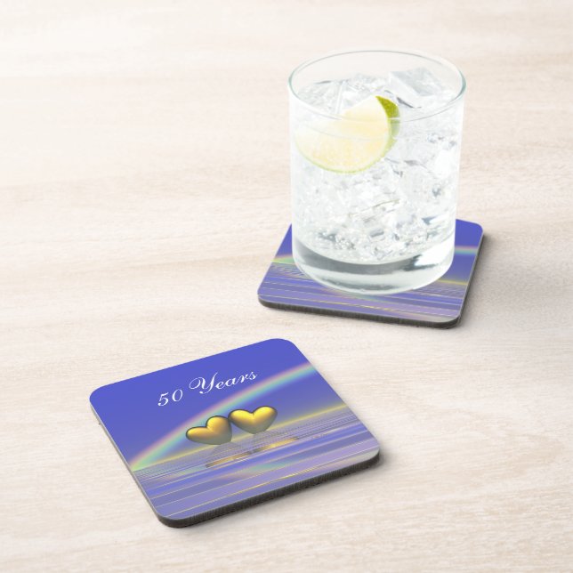 Porta-copo Corações do Ouro do 50º aniversário (Lado Direito)