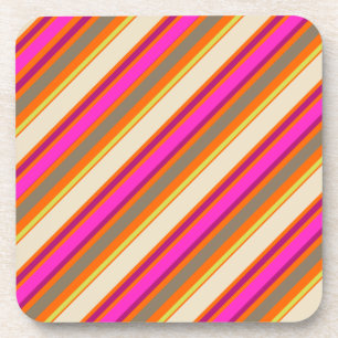 Porta-copo Cores de fundo DIY PixDezines Malibu Stripes
