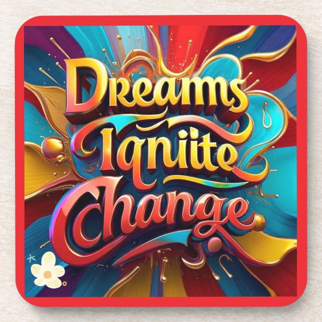 Porta-copo "Cores de inspiração" (Frente)