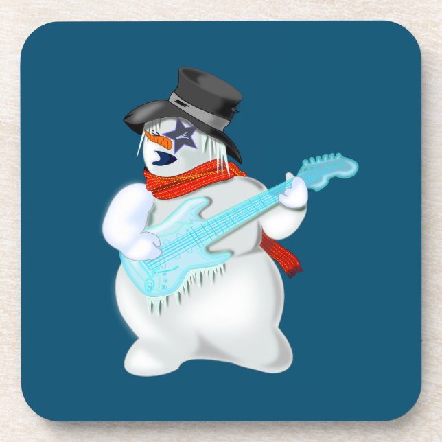 Porta-copo Cores Personalizadas Da Coaster Da Bebida Snowman  (Frente)