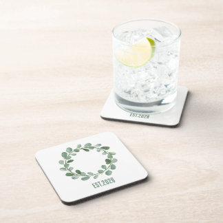 Porta-copo Coroa Botânica Minimalista Sage & Gold Scandi Hol