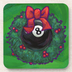 Porta-copo Coroa de Natal Bola 8 Verde
