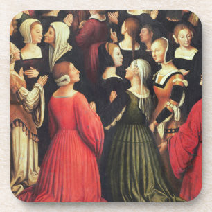 Porta-copo Coroação do Virgin, 1513 (óleo no painel) (det