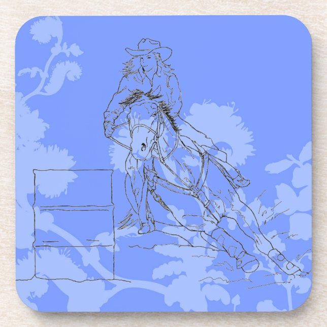 Porta-copo Corrente de barril azul (Frente)