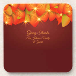 Porta-copo Correspondente Duro de Nome de Folha Laranja de Aç