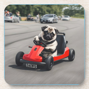Porta-copo Corrida Pug go-kart