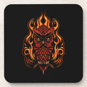 Porta-copo Coruja-Fogo