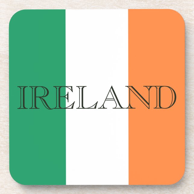 Porta-copo costa da Irlanda Flag (Frente)