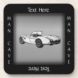 Porta-copo Cova do Homem de Carro Esportivo Texto Personaliza