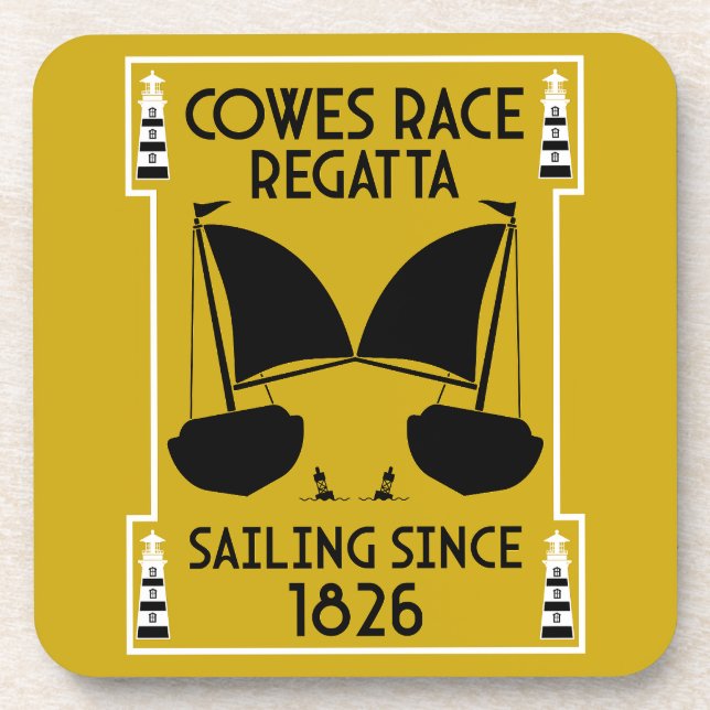 Porta-copo Cowle of Wight Yacht Regatta (Frente)