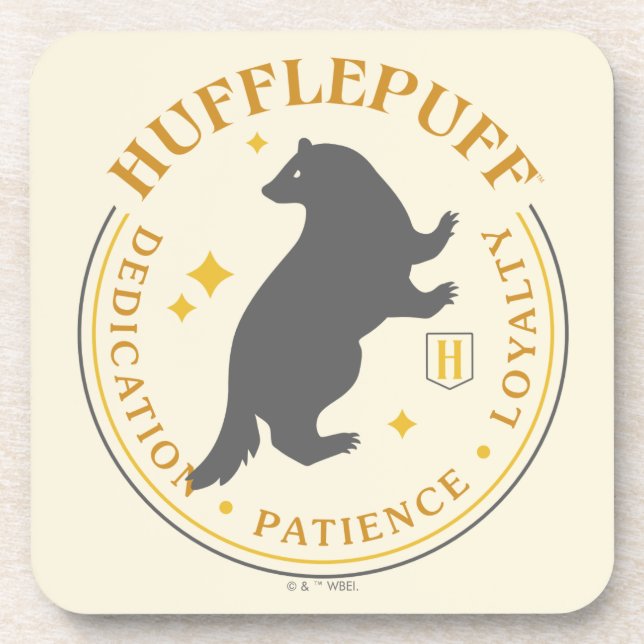 Porta-copo Crachá de Orgulho da Casa HUFFLEPUFF™ (Frente)