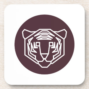 Porta-copo Crachá Tiger Face
