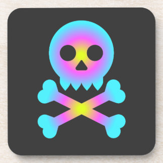 Porta-copo Crânio e ossos cruzados