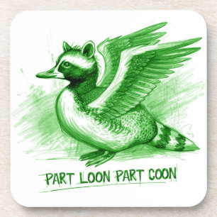 Porta-copo Criatura Híbrida Parte Loon Parte Coon
