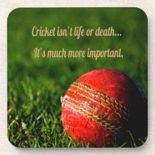 Porta-copo Cricket Red Ball Motivação Engraçada