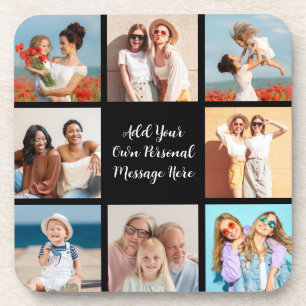 Porta-copo Crie a sua própria colagem de 8 fotos Adicione a s