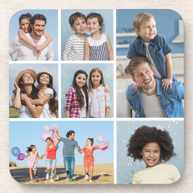 Porta-copo Crie sua própria colagem de fotos 7 (Frente)