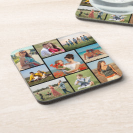 Porta-copo Crie sua própria colagem de fotos de 9