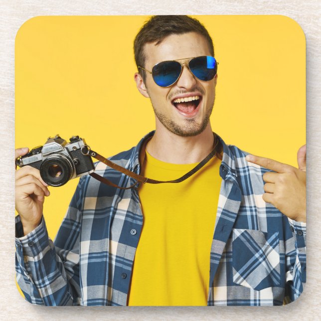 Porta-copo Crie sua própria foto personalizada (Frente)