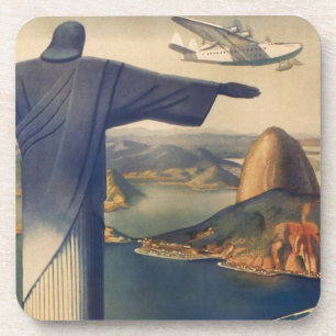 Porta-copo Cristo da estátua do Redeemer, Rio de Janeiro, Bra