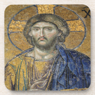Porta-copo Cristo Pantocrator Mosiac Icônico Religioso Roman 
