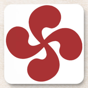 Porta-copo Cruz Basca Vermelho Lauburu