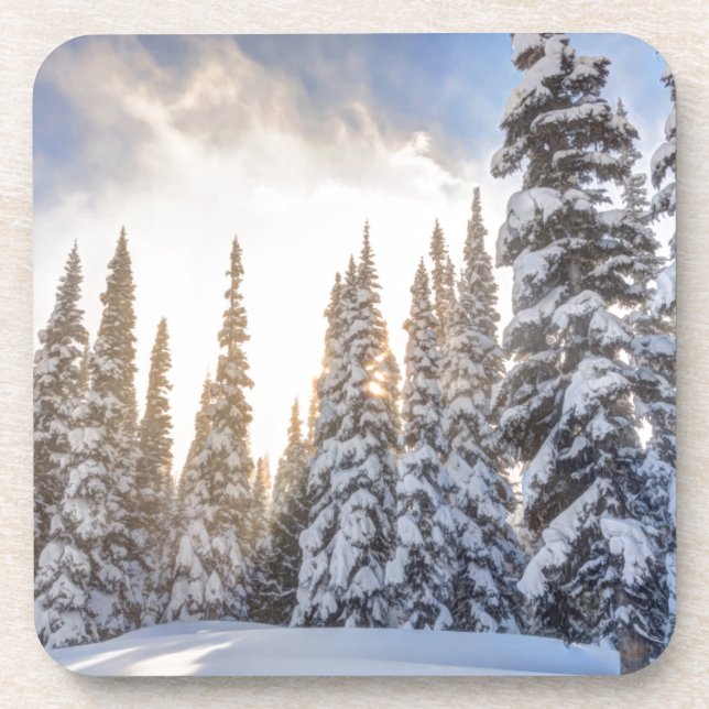 Porta-copo Crystal Mountain Ski Resort, perto de Mt. Rainier  (Frente)