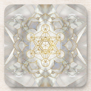 Porta-copo Cubo de Metatron em Geometria Sagrada de Lótus