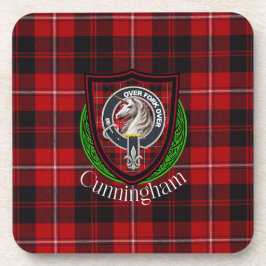 Porta-copo Cunningham Scottish Clan Tartan & Crest