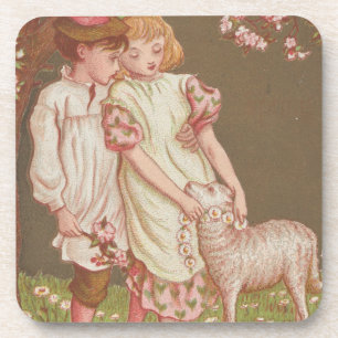 Porta-copo Cute Conjunto Kitsch Vintage do Dia dos Namorados,