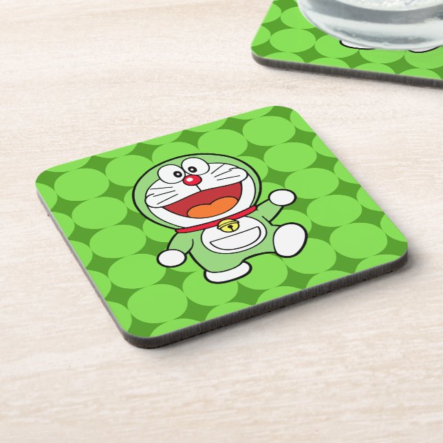 Porta-copo Cute Green Mini Doraemon Anime (Left Side)