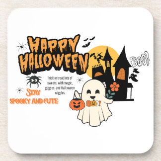 Porta-copo Cute Halloween Pumpkin Coaster – Kid-Friendly Spoo