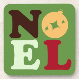 Porta-copo Cute Modern Noel Bright Retro Typography Christmas