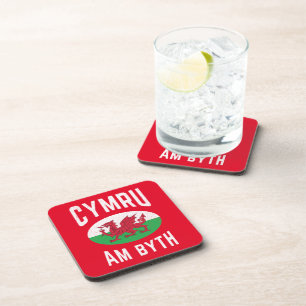 Porta-copo Cymru Am Byth Wales Flag Proud Welsh Vintage Rugby
