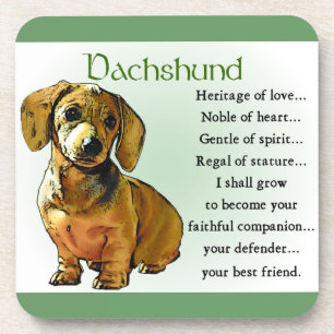 Porta-copo Dachshund Heritage of Love