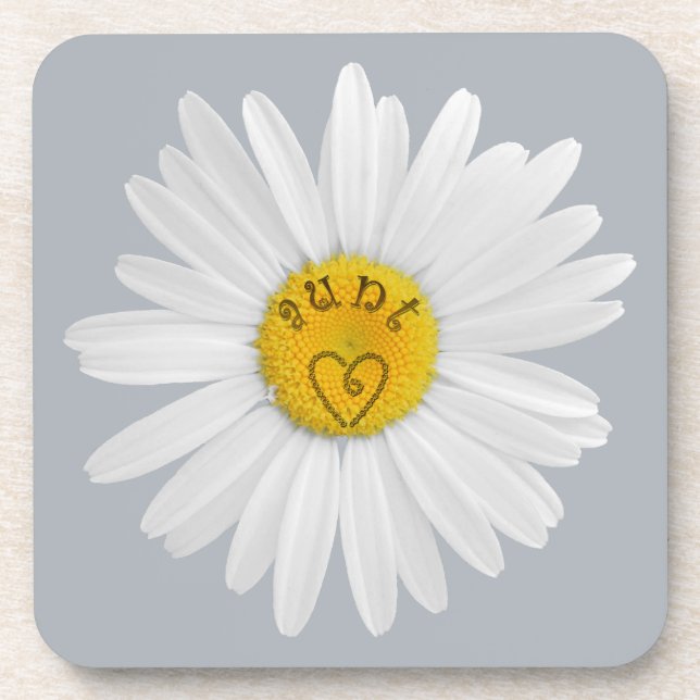 Porta-copo Daisy Flower For Tunt Art Customize Background (Frente)