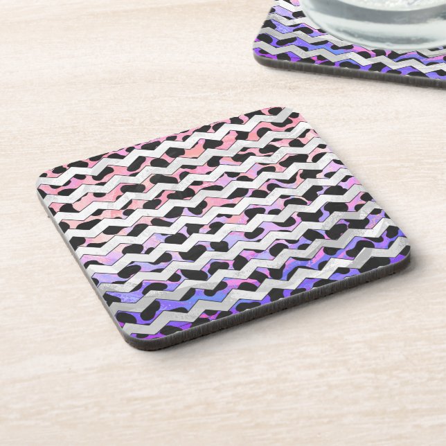 Porta-copo Dalmama Chevron, Rosa e Negro (Left Side)