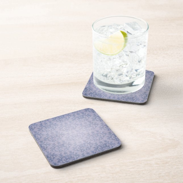 Porta-copo Damask denim blue Kangaroo Paws set 6 portas copos (Lado Direito)