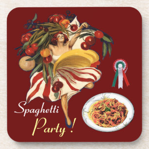 PORTA-COPO DANÇA DO PARTIDO ESPAGUETE, COZINHA ITALIANA E TO