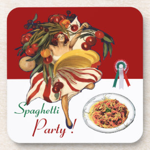 PORTA-COPO DANÇA DO PARTIDO ESPAGUETE, COZINHA ITALIANA E TO