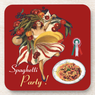 PORTA-COPO DANÇA DO PARTIDO ESPAGUETE, COZINHA ITALIANA E TO