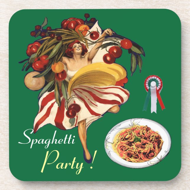 PORTA-COPO DANÇA DO PARTIDO ESPAGUETE, COZINHA ITALIANA E TOM (Frente)