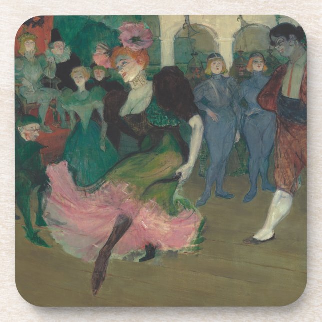 Porta-copo Dançar o Bolero - Pintura de Toulouse-Lautrec (Frente)