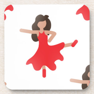 Porta-copo dançarina emoji