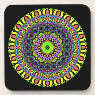 Porta-copo DARTs Mandala - neon 1