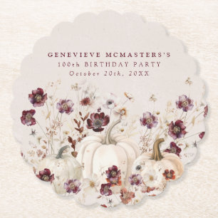 Porta-copo De Papel 100º Festa de aniversário Pumpkin Selvagem